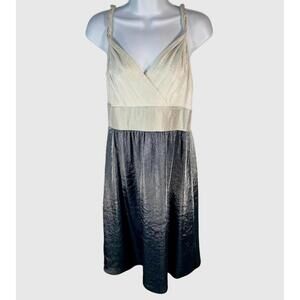 Adrianna Papell Shimmer Ombré Cocktail Dress | Metallic Art Deco, Wedding- 10